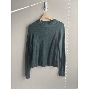 Gap Women’s Cashsoft Green Crewneck Sweater Size XS